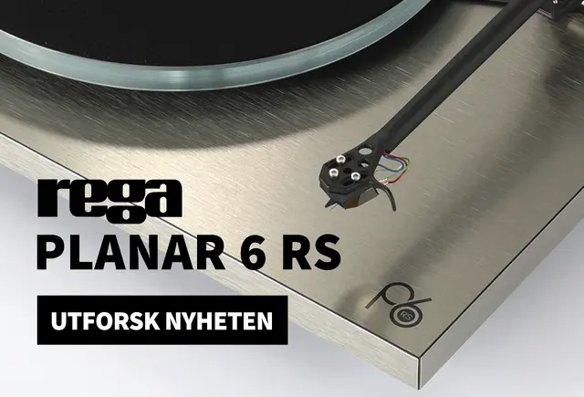 Rega Planar 6 RS platespiller nyhet banner forside lifestyle